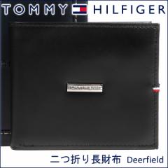 トミーヒルフィガー 二つ折り財布 TOMMY HILFIGER トミー 財布 メンズ ブラック 31TL25X012 BLACK