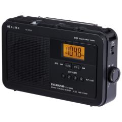 ���� AM FM �z�[�����W�I AUREX LED���C�g�t�� ����������@�\���� �f�J���� �o�b�N���C�g�t�� AX-HRT60-K �u���b�N FM�EAM ���x���g�t 