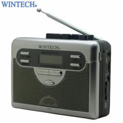 【送料無料】WINTECH ラジオ付 テープレコーダー FMワイドバンド対応 PCT-11R2