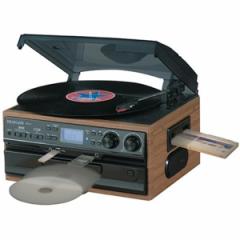 【即納】【送料無料】PIF DEARLIFE レコード/CD/ラジオ＆カセット搭載多機能プレーヤー RTC-29