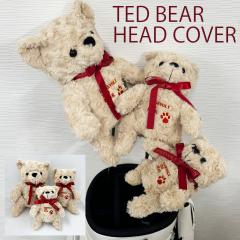 ROOSEVELT TEDDY BEAR �S���t �w�b�h�J�o�[ �e�f�B�x�A �ʂ�����݌^ DR�p FW�p UT�p �V���� �v���[���g