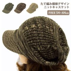 ニットキャスケット メール便は送料無料 ニット帽 たて編み模様デザイン 全3色 knit-863 帽子 つば付き ニット帽 メンズ レディース 秋冬
