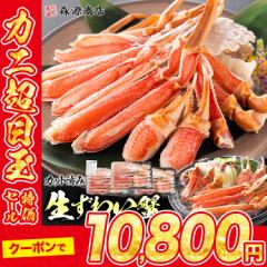 お刺身OK! 生本ズワイガニ メガ盛り 2kg越え（NET600gx3P）ずわい蟹 生食可 のし対応 カニ 蟹 ズワイガニ 食品 グルメ 海鮮 プレゼント 
