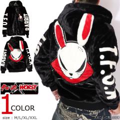 �N���[�Y WORST T.F.O.A RABBIT �t�@�[ZIP�W���P�b�g (CRSZ-2502) �y���������zCROWS ���[�X�g �h�J ���b�y��