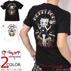 BETTY BOOP ����T�V���c (BBN-2603) �y���������z�x�e�B�u�[�v NEVERMIND �h�J TEE