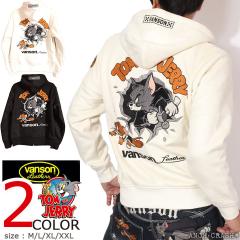 VANSON �g���ƃW�F���[ �R���{ �{���f�B���O �p�[�J�[ (TJV-2535) �y���������z�o���\�� TOM AND JERRY �N�� ���t�@�[