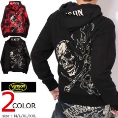 VANSON �X�J���{�[�� �t��ZIP �p�[�J�[ (NVSZ-2601) �y���������z�o���\�� �h�J