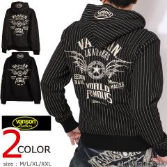 VANSON �t���C���O�X�^�[ �t��ZIP �p�[�J�[ (NVSZ-2602) �y���������z�o���\�� �h�J