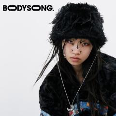 WIG-LIKE HAT BS259704 uh BODYSONG. {fB\O oPbgnbg Rt oPbg nbg 61cm fB[X Y 傫 oPn