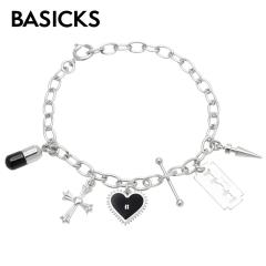 BASICKS �x�C�V�b�N�X Multiple Metal Bracelet a-AC09 �u���X���b�g �����Y ���f�B�[�X �u�����h ������� ���������� ���� ���킢�� 
