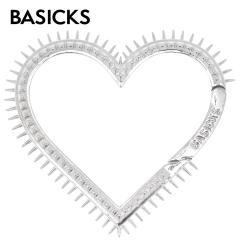 BASICKS �x�C�V�b�N�X Spiky Heart Carabinert a-AC18 �J���r�i ������� ���킢�� �n�[�g ���� �L�[�z���_�[ �^�J �n�[�g�^ �����Y ��