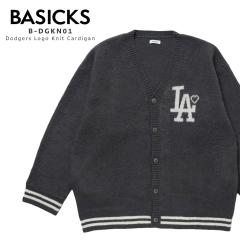 BASICKS �x�C�V�b�N�X Dodgers Logo Knit Cardigan B-DGKN01 �u�����h �J�[�f�B�K�� �����Y ���f�B�[�X ������� ���T���[���X�h�W���[�X