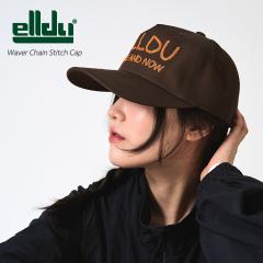 elldu �G���h�D Waver Chain Stitch Cap �L���b�v ���f�B�[�X �����Y �u�����h �t���b�g�o�C�U�[ �t���b�g ���S �`�F�[���X�e�b�` �h�J 
