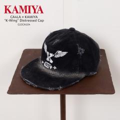 KAMIYA J~ "K-Wing" Distressed Cap fBXgXg Lbv x[X{[Lbv G15CA104 Y fB[X uh CA4LA J