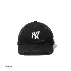 BASICKS x New Era �x�C�V�b�N�X x �j���[�G�� 9TWENTY New York Yankees Cap DAMAGE BLACK MLB