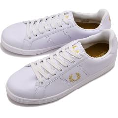 �t���b�h�y���[ FREDPERRY �����Y �X�j�[�J�[ B721���U�[ [B6312-T31 FW23Q4] B721 LEATHER �C ���[�J�b�g WHITE/M.GOLD ���K�戵�X