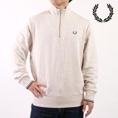 �t���b�h�y���[ FRED PERRY �n�[�t�W�b�v �X�E�F�b�g�V���c [M3574-W50 FW25] HALF ZIP SWEATSHIRT �����Y �g�b�v�X �g���[�i�[ �v���I�[