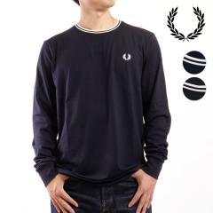 �t���b�h�y���[ FRED PERRY �����O�X���[�u �c�C���e�B�b�v�hT�V���c [M9602] LS TWIN TIPPED T-SHIRT �����Y �g�b�v�X �J�b�g�\�[ ���� 