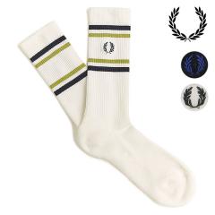 �t���b�h�y���[ FRED PERRY ���u�h�X�|�[�c�\�b�N�X [C1153 FW25Q4] RIBBED SPORTS SOCK �����Y �C�� �~�h���\�b�N�X ���u�҂� �y���[��