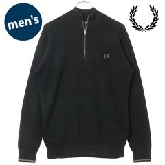 �t���b�h�y���[ FRED PERRY �����Y ���b�t���X�e�b�` �n�[�t�W�b�v �W�����p�[ [K8557-198 FW26] WAFFLE STITCH HALF ZIP JUMPER �Z�[�^