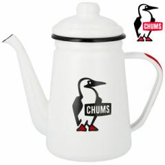 `X CHUMS GiPg [CH62-2033 SS24] Enamel Kettle Lb`pi z[[ |bg 1150ml Travel