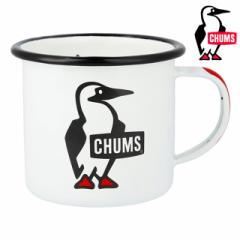 `X CHUMS Gi}O [CH62-2034 SS24] Enamel Mug Lb`pi z[[ Rbv 375ml Travel