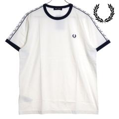 tbhy[ FRED PERRY e[vh K[ TVc [M4620-129] TAPED RINGER T-SHIRT Y gbvX  SNOW-WHITE y[