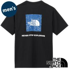 �U�E�m�[�X�E�t�F�C�X THE NORTH FACE �V���[�g�X���[�u�o�b�N�X�N�G�A�g���o�[�X���S�e�B�[ [NT32543-K] S/S Back Square Traverse Logo