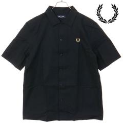 �t���b�h�y���[ FRED PERRY �����Y �o�X�P�b�g�E�B�[�u�V���c [M2438-102 SS26] BASKET WEAVE SHIRT �g�b�v�X ���� �I�[�v���J���[�V���c
