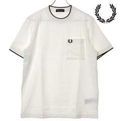 �t���b�h�y���[ FRED PERRY �����Y �|�P�b�g�f�B�e�[���s�PT�V���c [M2395-129 SS26] POCKET DETAIL PIQUE T-SHIRT �g�b�v�X ���� �|�P�b