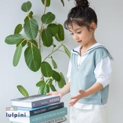 【ファッションクーポン配布中】 [lulpini] kids ポンチ Vネック ベスト /子ども服 キッズ 100cm 110cm 120cm 130cm 春新作