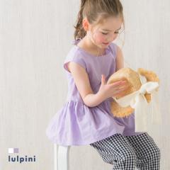【ファッションクーポン配布中】 [lulpini] kids ギャザー 切替 ノースリーブ ブラウス / 子ども服 キッズ 100cm 110cm 120cm 130cm MD