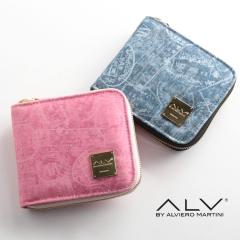 レディース 二つ折り 財布 ブランド ALV エーエルブイ 折り財布 コンパクト 財布 ミニ財布 イタリア製 モノグラム (09000206r)