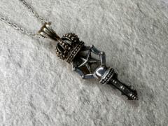 �N���E���E�L�[�E�y���_���gB�@�V���o�[�y���_���g �X�e�����X�l�b�N���X Silver925 �����Y�@���f�B�[�X