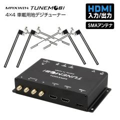 MAXWIN TM-4T001 �n�f�W�`���[�i�[ �t���Z�O�`���[�i�[ 4�~4 �ԍ� HDMI �n�f�W �t���Z�O �����Z�O �����ؑ� �t�B�����A���e�i SMA�[�q