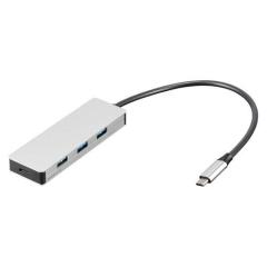 Digio2 USB3.2Gen2 Type-C �A���~4�|�[�g�ϊ��n�u PD�Ή� STIX UH-C3334SL(1��)[���Ɠd�@���̑�]