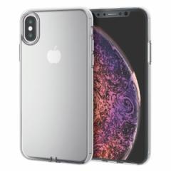 ELECOM PM-A18BUCTCR iPhone XS \tgP[X ɂ NA