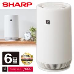空気清浄機 シャープ 小型 6畳 花粉 ホワイト系 プラズマ