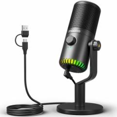 Maono DM30 Black DM30�V���[�Y [USB�R���f���T�[�}�C�N]