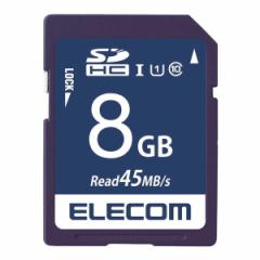 ELECOM MF-FS008GU11R SDHCJ[h f[^T[rXt UHS-I U1 45MB s 8GB