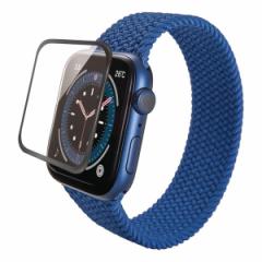 ELECOM AW-20MFLGFCRBK AppleWatch KXtB SE 6 5 4 (44mm) tJo[ Z~bNR[g t[t wh~ ubN