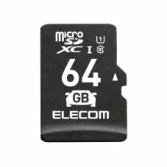 ELECOM MF-DRMR064GU11 ubN [microSDXCJ[h 64GB (hCuR[_[)] [J[