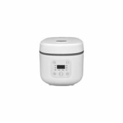 炊飯器 3合炊き ホワイト コンパクト ライスクッカー マイコン ヒロコーポレーション HK-CRC03WH