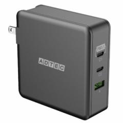 ADTEC APD-V140AC2-wC24-BK ubN [AC[d/140W/USB Type-C 2|[g Type-A 1|[g& Type-C to CP[uZbg]