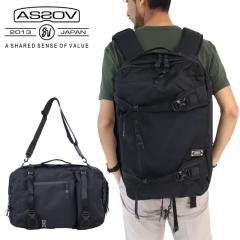 �y���i���r���[�Ł{P5���zAS2OV �A�b�\�u CORDURA DOBBY 305D 3WAY BACK PACK M BLACK  �o�b�N�p�b�N �����b�N �f�C�p�b�N 3WAY �V�����_