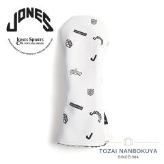 �W���[���Y �S���t JONES GOLF �w�b�h�J�o�[ �h���C�o�[�p DW JONES-White Monogram-White 1W ���m�O���� ���K�i 4570145890072