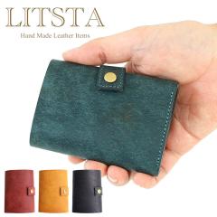 �|�C���g10% LITSTA ���e�B�X�^ �v�G�u���@MitsuOri Wallet �O�܂� �R���p�N�g ���z �E�H���b�g �R�C���P�[�X �؊v ���K�i litsta-mits