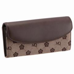 マリークワント MARY QUANT マリクワ マリークアント 財布 長財布 モノグラムジャカード パース ブラウン