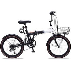 JIEBEIER 自転車 折りたたみ自転車 20インチ 7段変速 リアキャリア付き