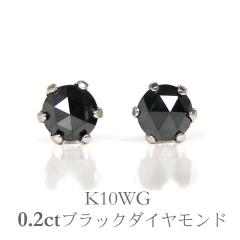 �u���b�N�_�C�������h �s�A�X 3mm ���[�Y�J�b�g �z���C�g �S�[���h K10WG ���E�g�[�^�� ��0.2ct